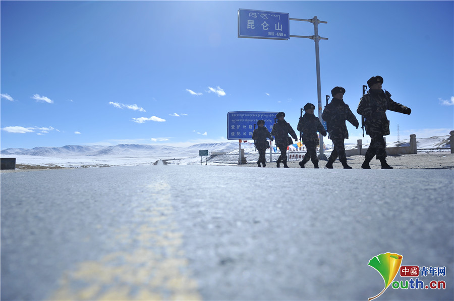 担负青藏铁路昆仑山隧道守护任务的武警青海省总队执勤支队某中队
