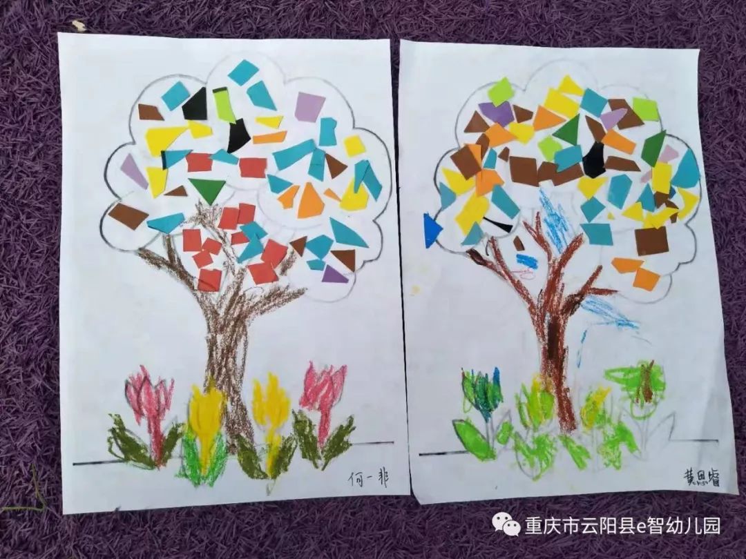 幼兒園小課堂七彩的樹大1班