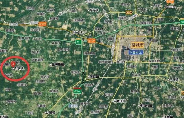 山东聊城郑家镇地图图片