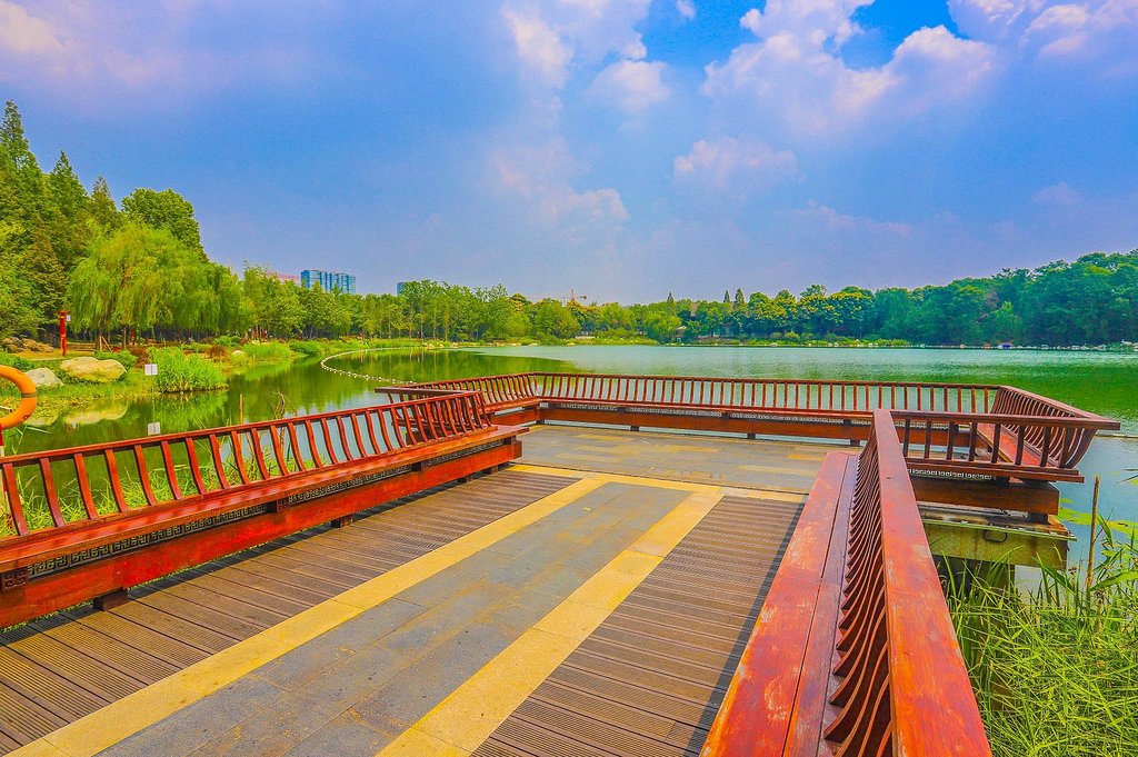 成都浣花溪公園你身邊的五星公園