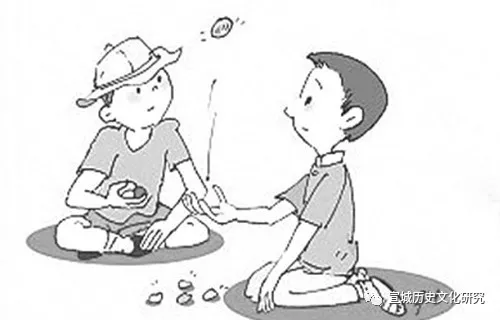 抓石子,在宣州乡间又称抓籽,是女孩们比较爱玩的游戏