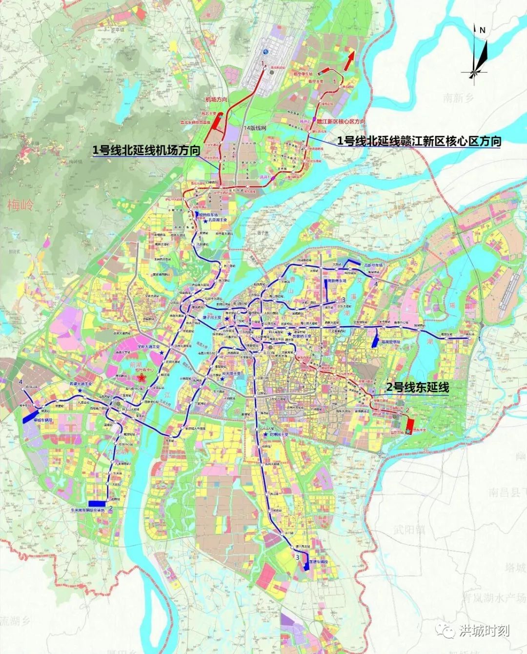 儒乐湖新城东站新区成最大赢家南昌地铁第二期规划调整方案社稳公示