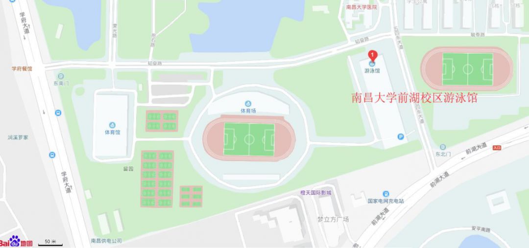 江西师范大学地图高清图片