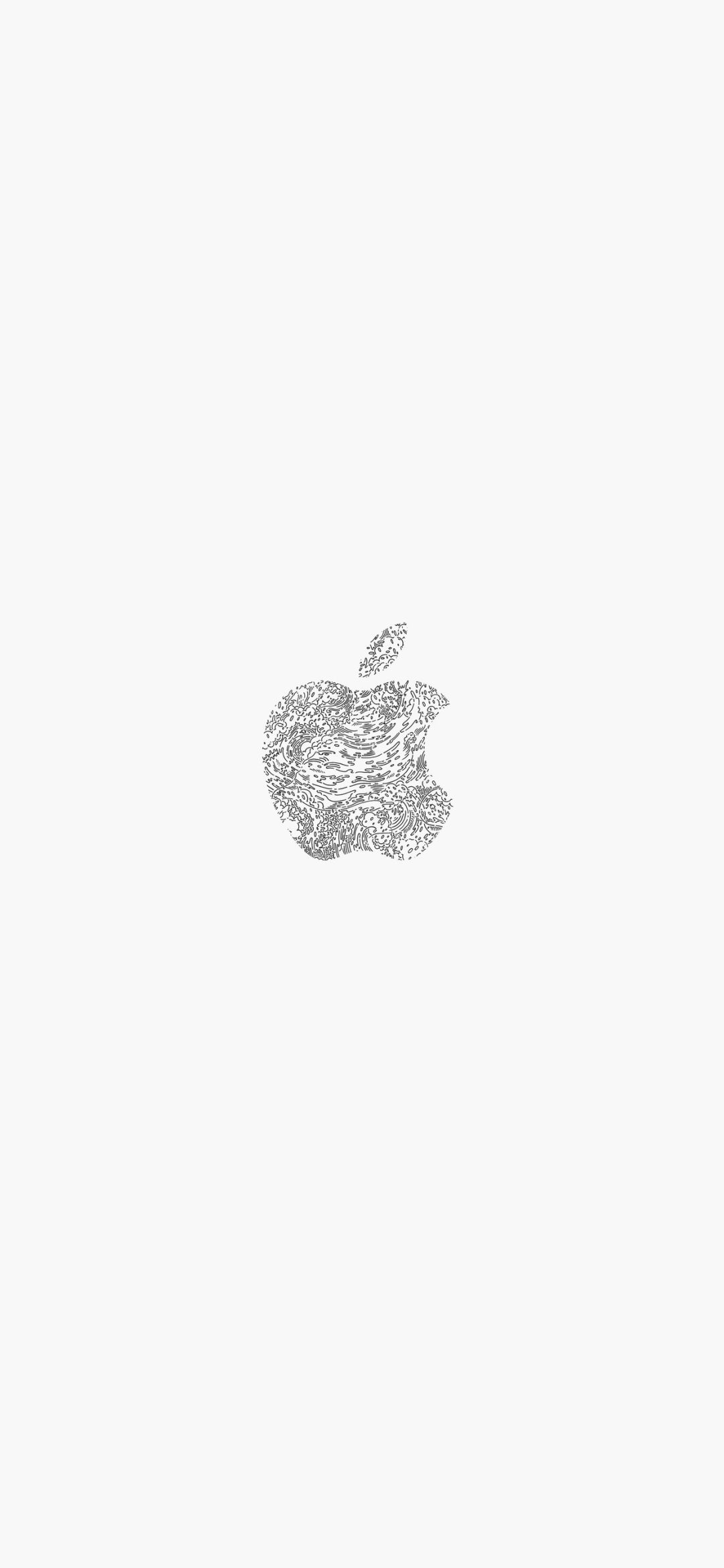 黑色背景的苹果邀请函logo壁纸