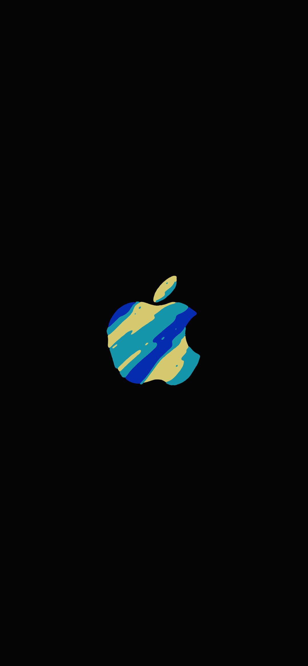 黑色背景的苹果邀请函logo壁纸