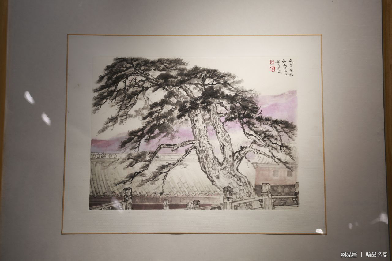 展廳作品王界山藝術工作室畫家張珅翊,張福生及畫家王興春,青州長城