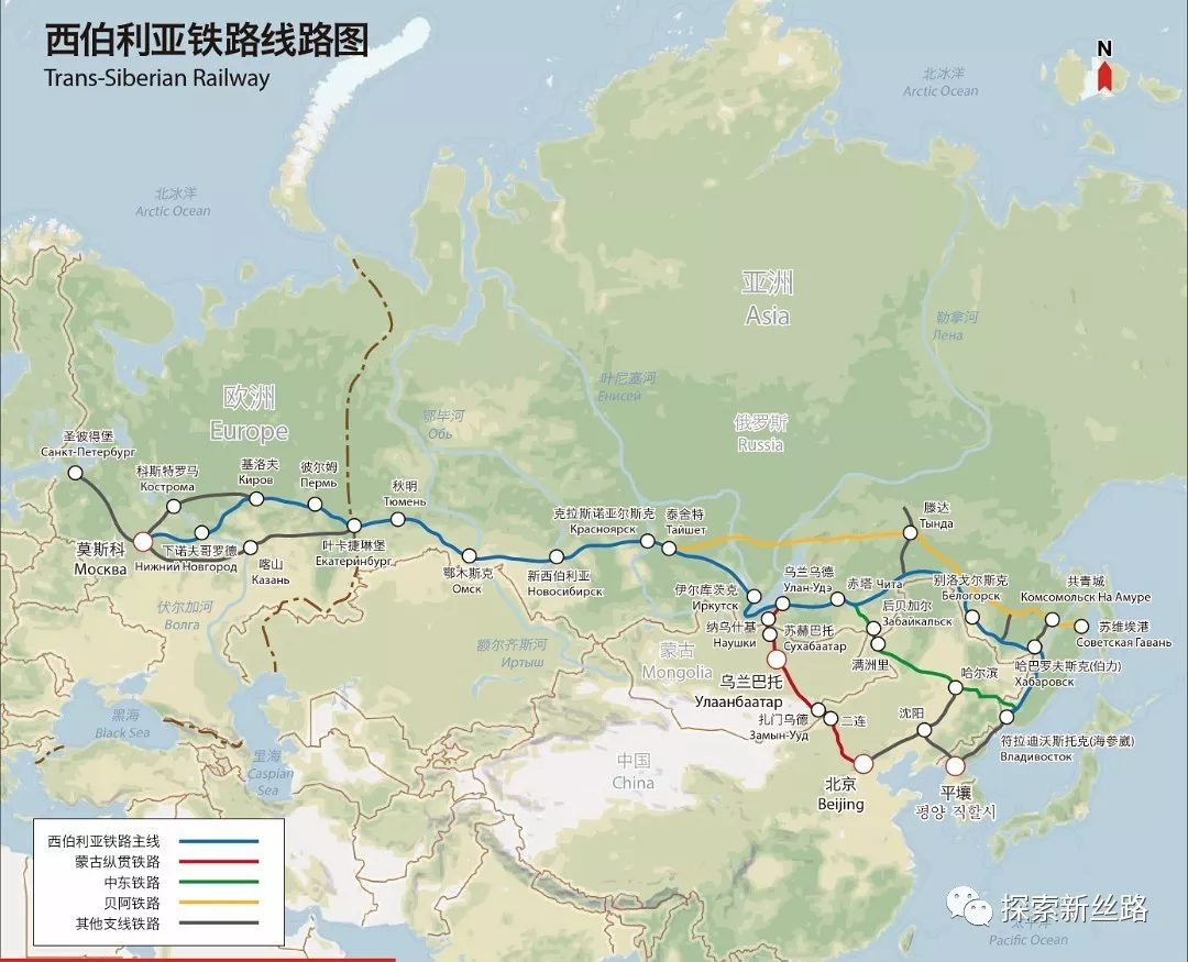 俄罗斯铁路规划图图片