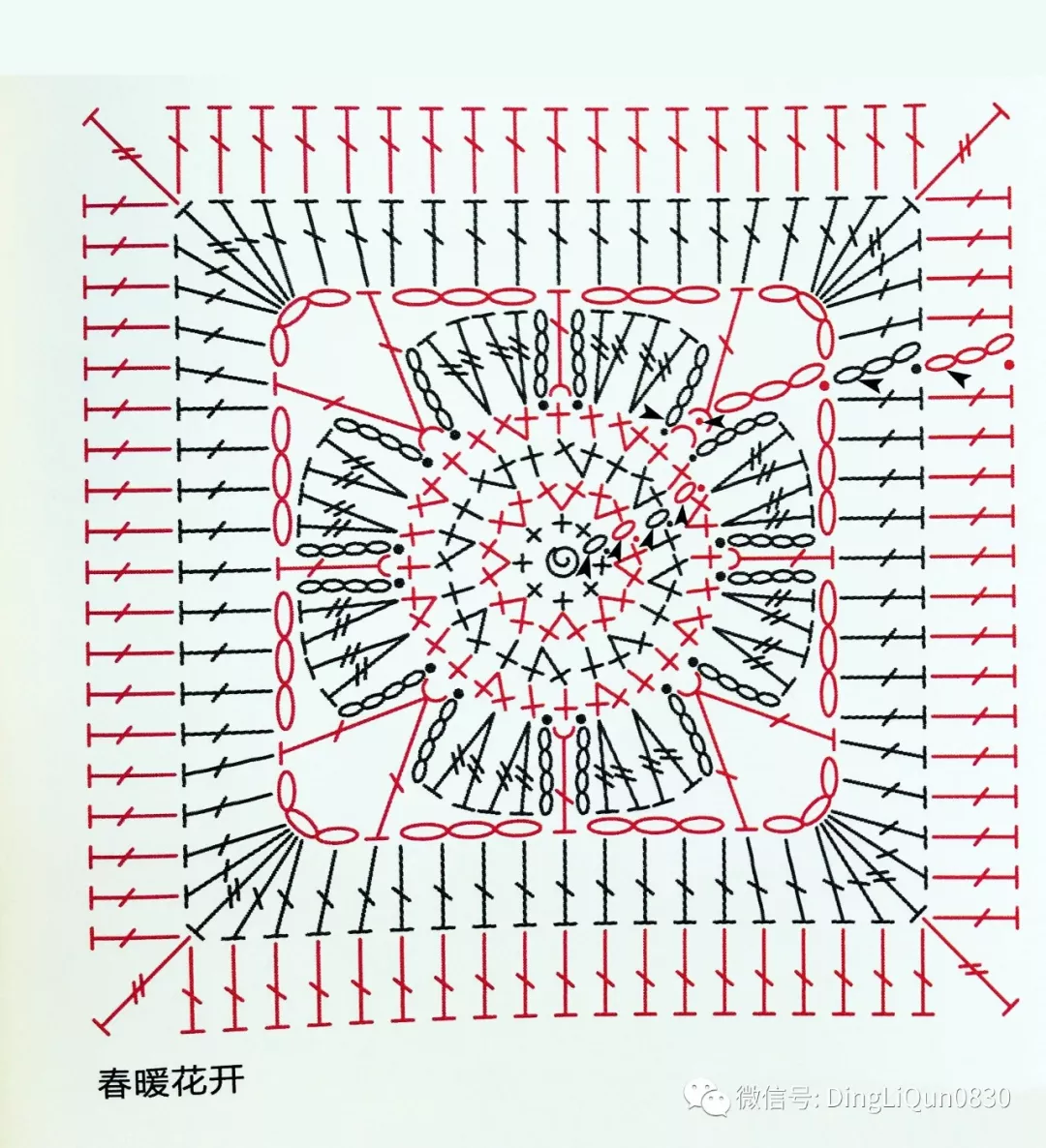 【钩编图解】祖母方格的拼接方法大汇集