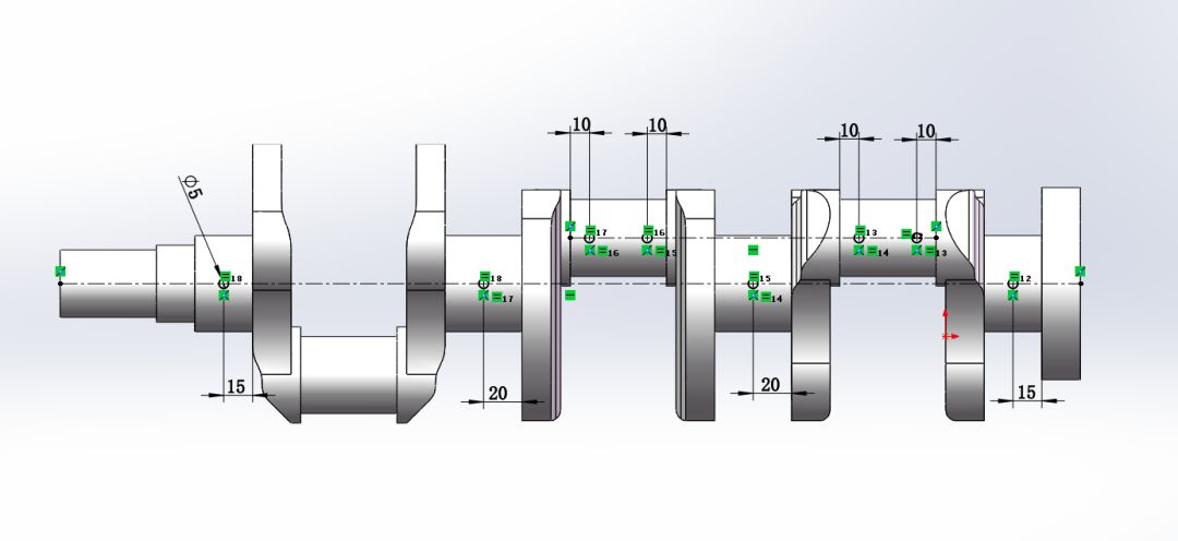 solidworks画轴图片