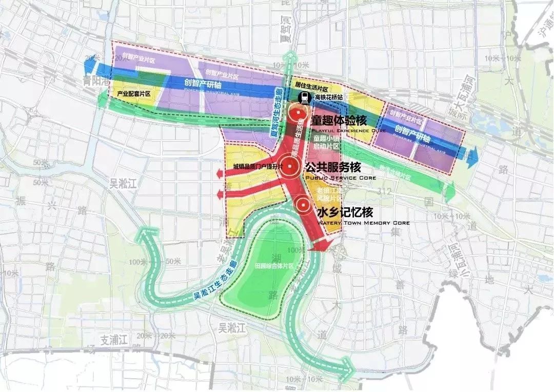 昆山市陆家镇总体规划出炉s1线生活轴生态走廊