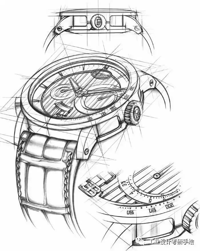 工业设计手表手绘图片
