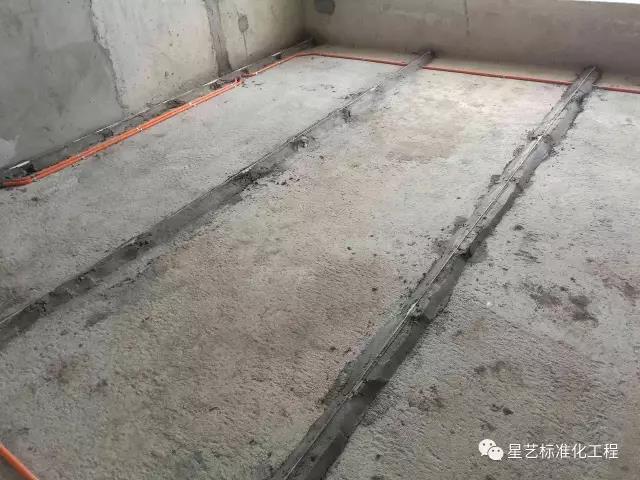 星艺装饰让工地开口说话三地面冲筋找平施工工艺