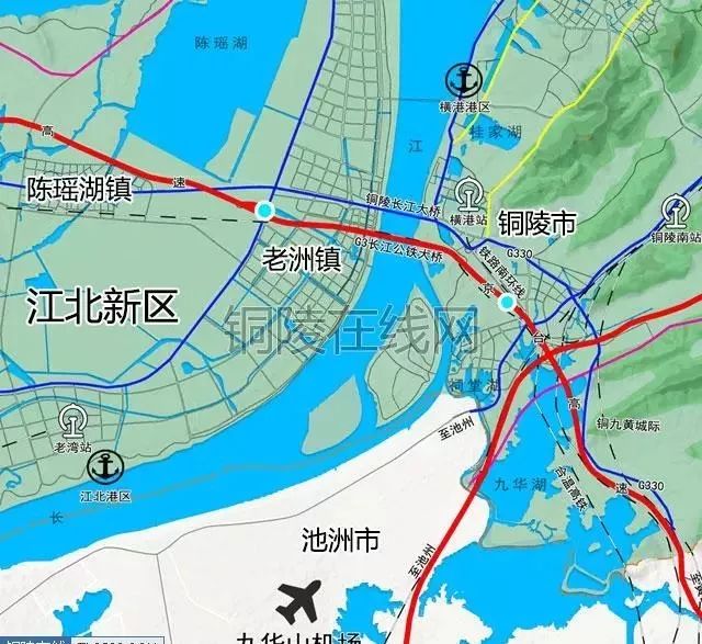 铜陵铁路地区总图规划出炉拟规划建设铜枞宜城际铁路