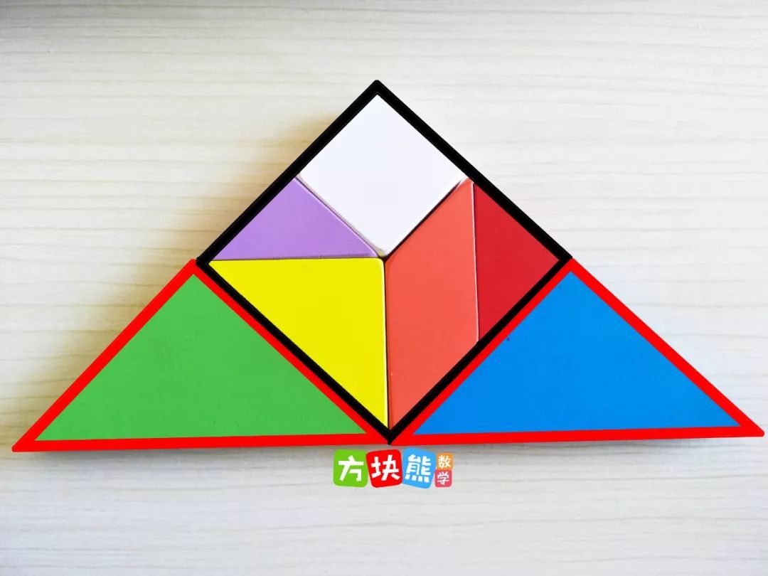 七巧板拼三角形的拼法图片
