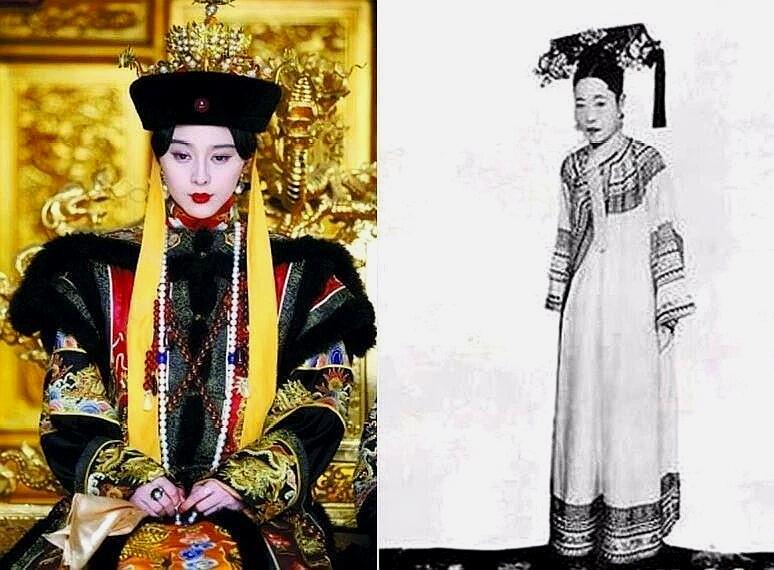 清朝嫔妃老照片,和电视剧对比发现,脸并不是重点,气质才是关键