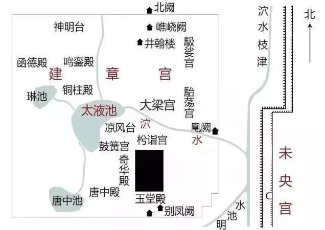 建章宫 平面图图片