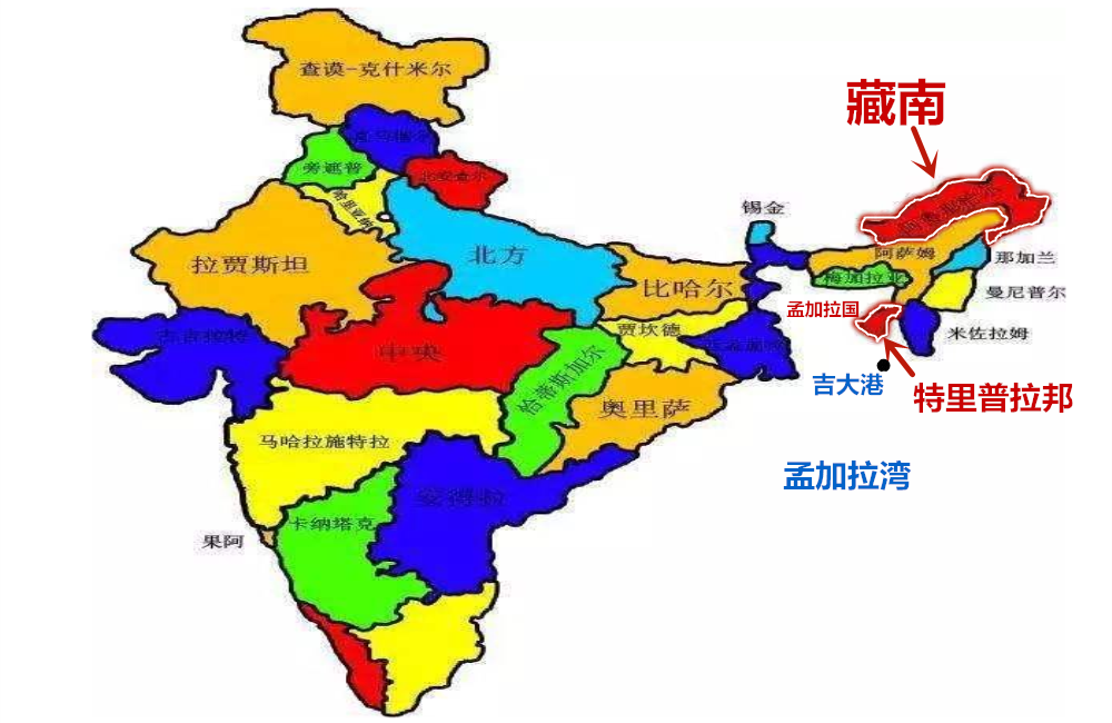 印度北方邦行政区划图片