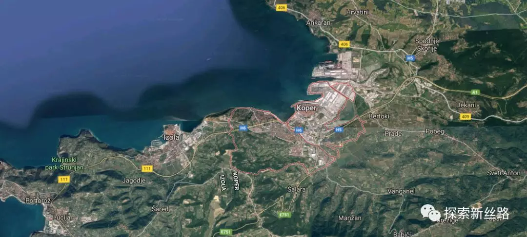 科佩尔港口地图图片