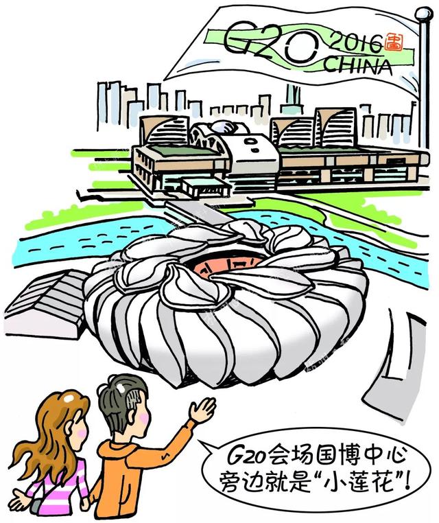 杭州奥体中心手绘图片图片