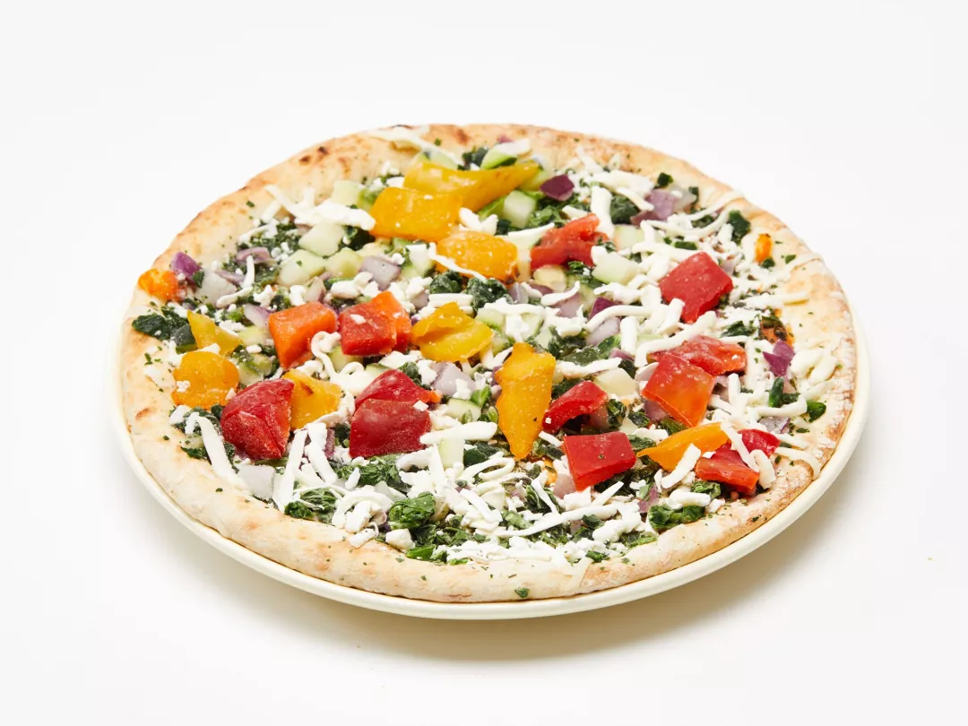 全蔬菜披萨可口的披萨图片