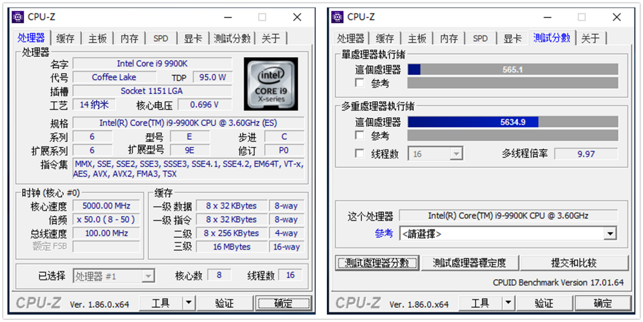 0ghz有多强?英特尔酷睿i9 9900k跑分评测