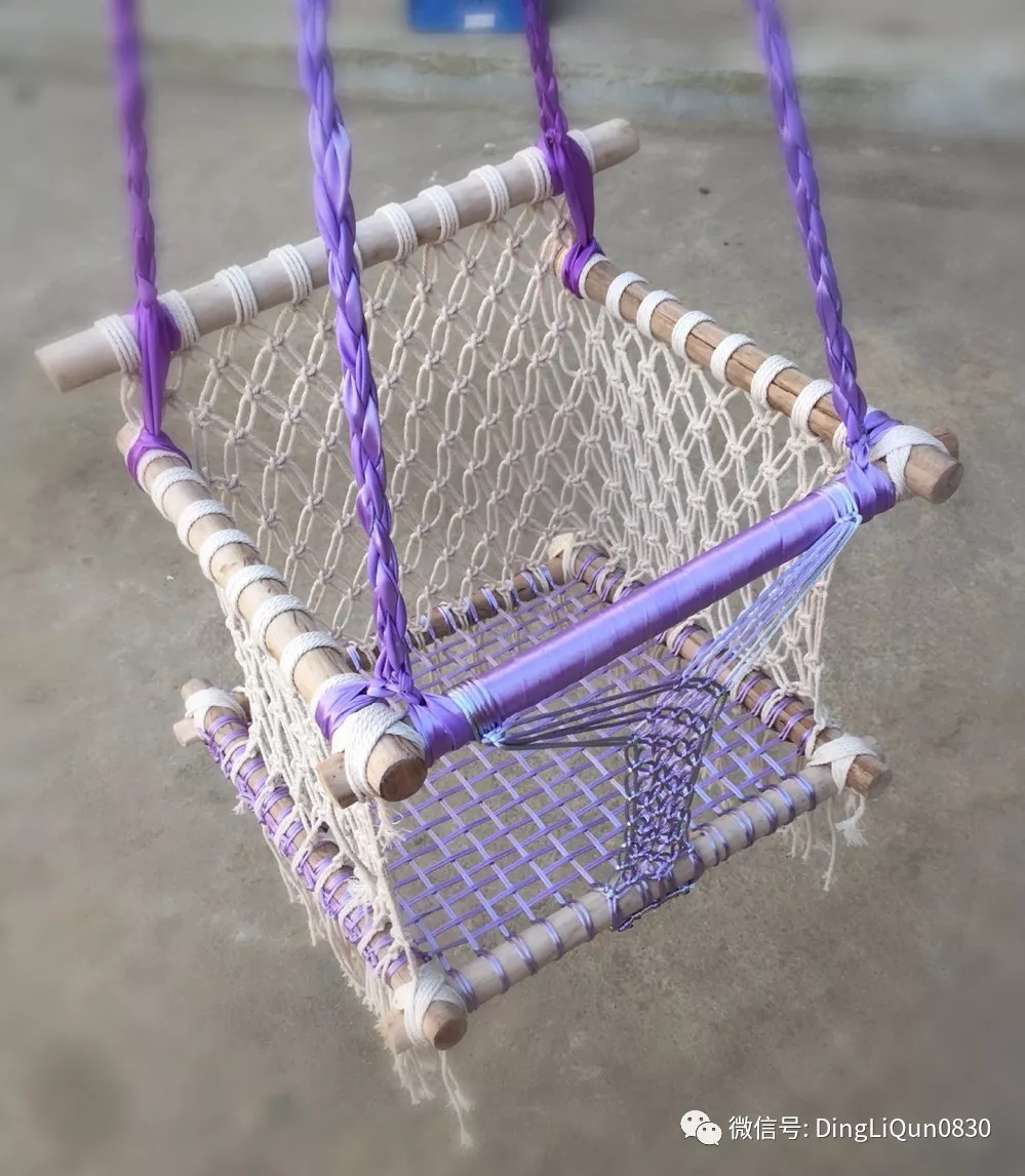 摇篮吊椅的编织制作图片