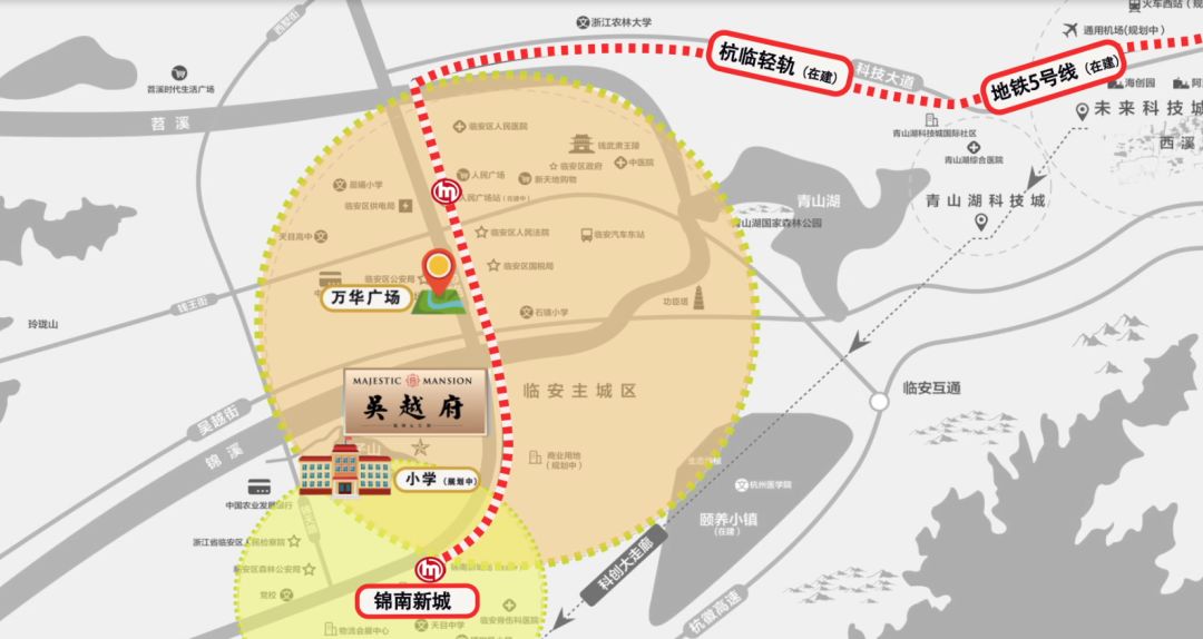 杭州临安重点规划图图片
