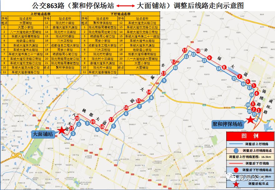 注意龙泉驿区多条公交线路将进行优化调整