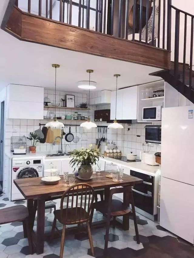 楼梯下厨房设计效果图图片
