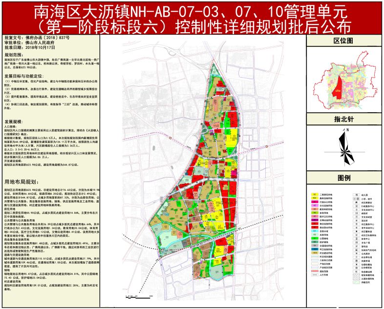 大沥控制性详细规划图图片