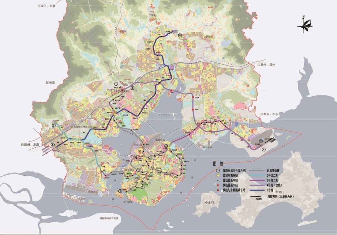 線路西起海滄馬鑾灣片區西邊緣林埭西站,終點為新店仔站,線路正線全長