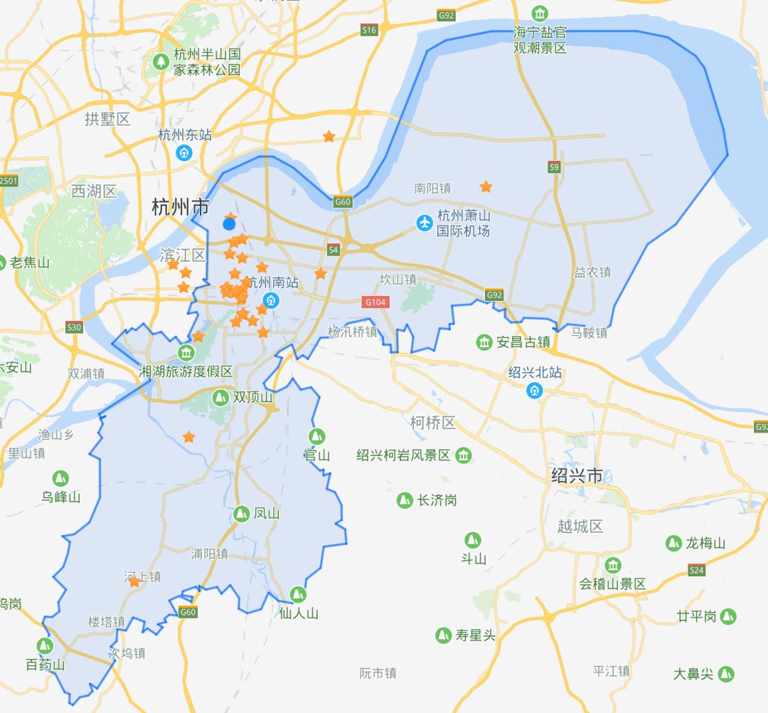 萧山区各街道划分图图片