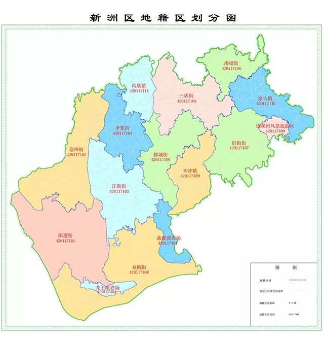 新洲区行政区划图片
