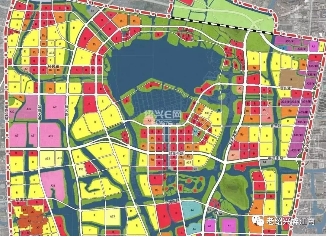 绍兴市镜湖新区规划图图片