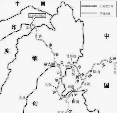 開車抽一口煙的功夫,這條公路連接中緬,雲南和緬甸的交界處.