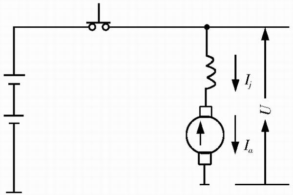 串勵直流電動機電路圖如圖4-15所示.