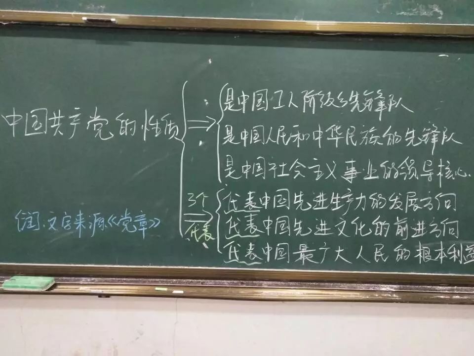 最美板书渲染大学之梦谱写颂党之歌