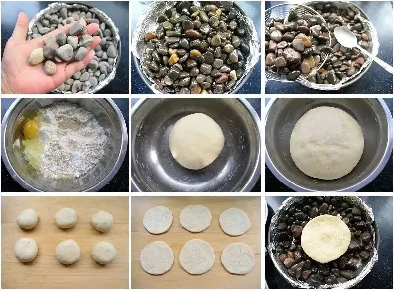 石头饼制作过程图片