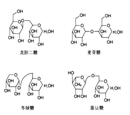 果胶等(多为动,植物体内贮存营养的物质)②如人参多糖,黄芪多糖,刺五