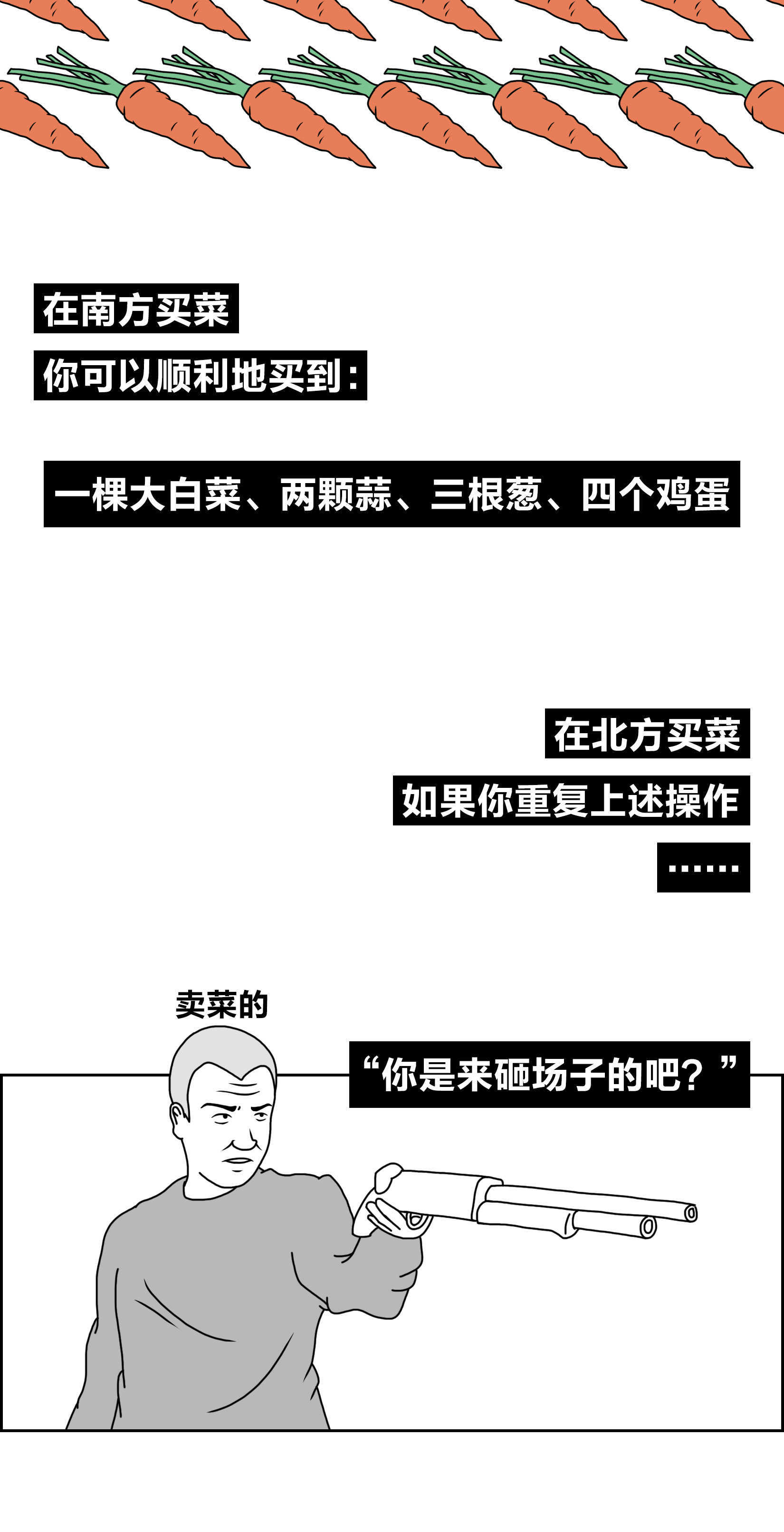 不吹不黑!一張圖看懂北方人和南方人的區別