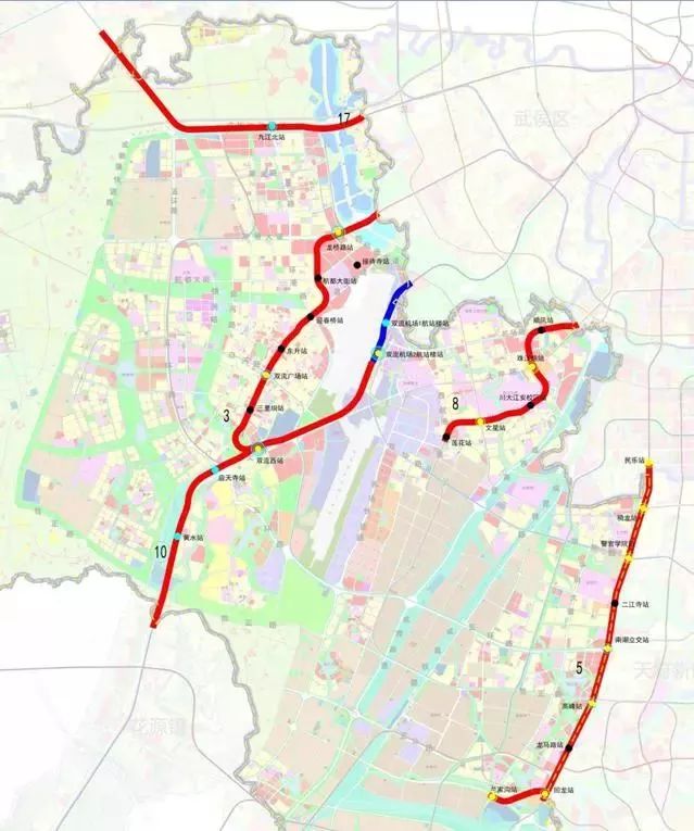 重磅好消息双流规划17条地铁线路2020年将通车7条