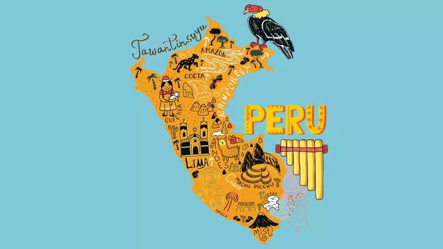 秘鲁国旗简笔画图片