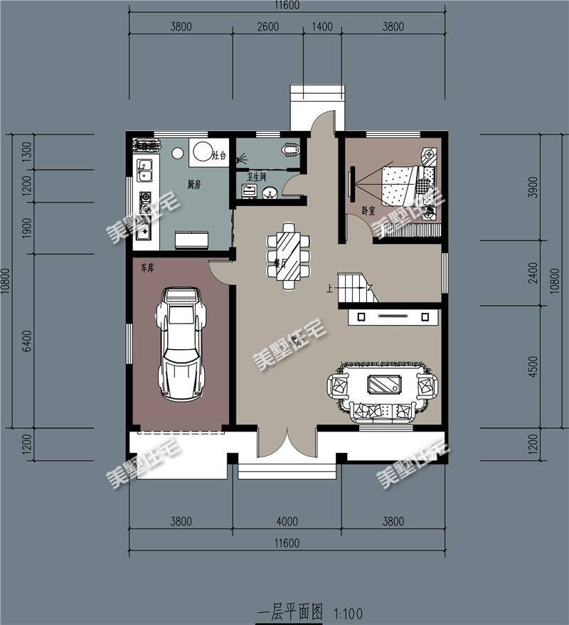 農村人蓋房子,沒有堂屋怎麼行?這5套戶型任你挑_建築面積