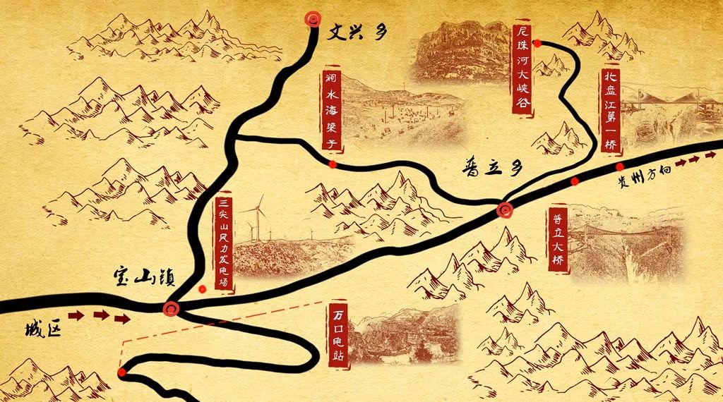 宣威市宝山镇地图图片