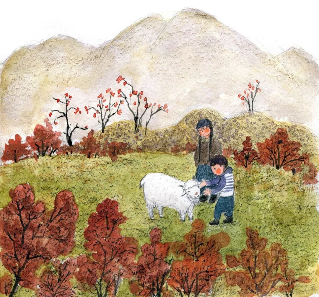 深秋童話般的麻麻花，羊群流動如雲 | 亦鄰手繪 旅行 第9張