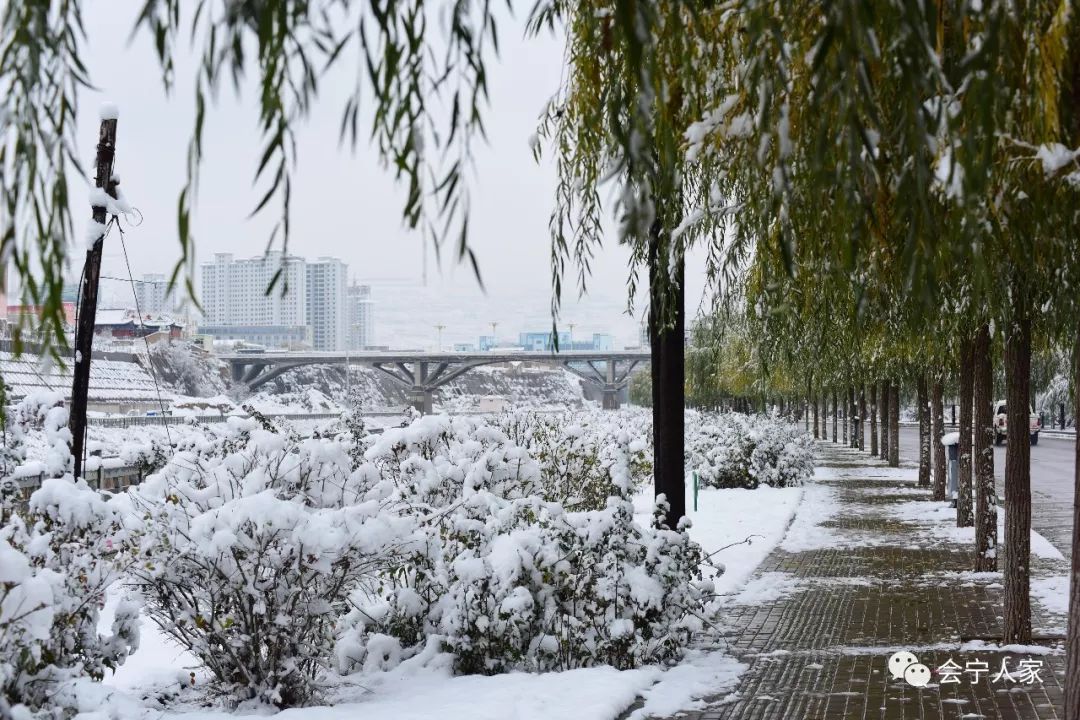 会宁汉唐街:这雪中的风情更比夏天古朴