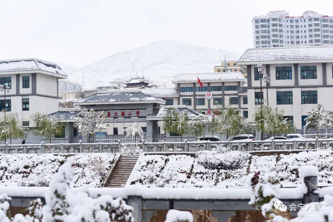 会宁汉唐街:这雪中的风情更比夏天古朴