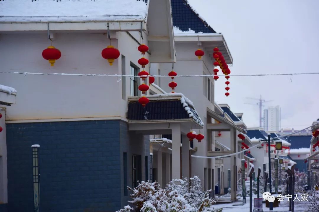 会宁汉唐街:这雪中的风情更比夏天古朴