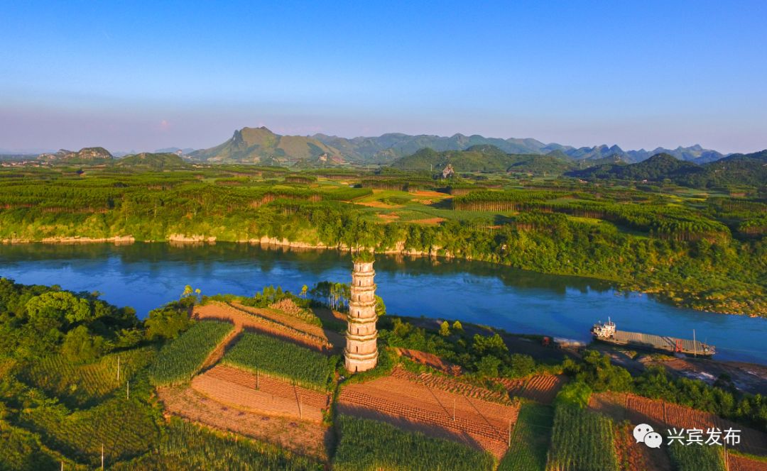 蓬萊洲,橋鞏麒麟山,來賓龍洞山,寺山金峰寺,寺山鰲山,興賓區鐵帽山