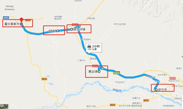 g312国道线详细路线图图片